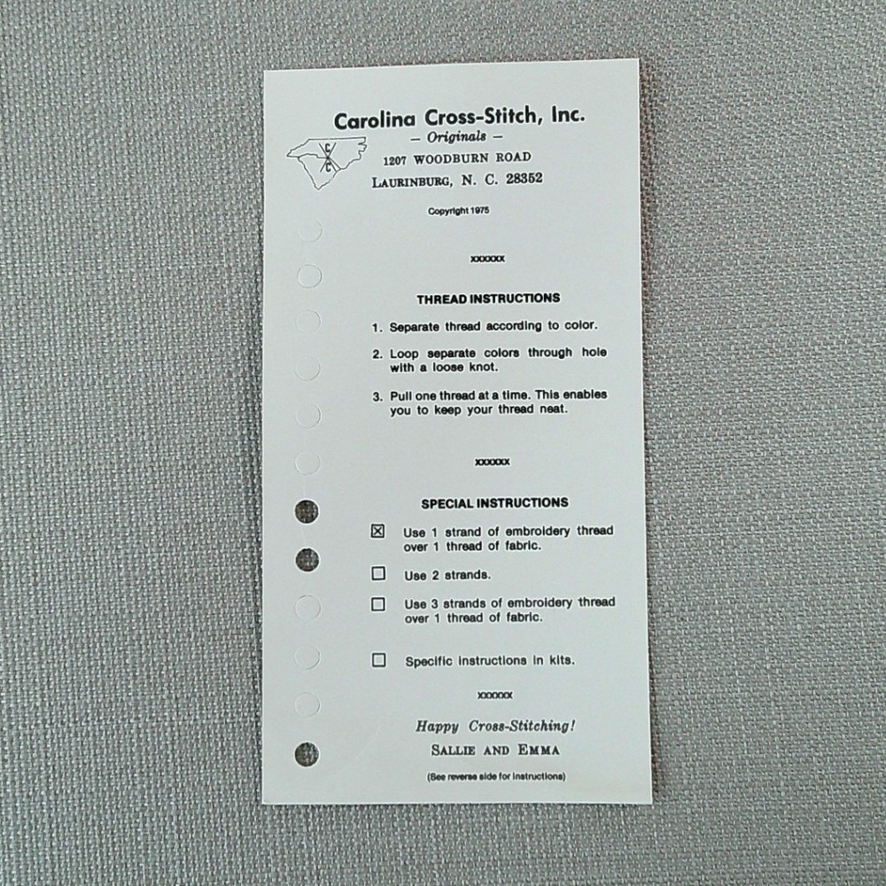 Vintage‎ 1975 Carolina Cross-Stitch Christmas Kit Needlecraft Cottagecore - Picture 6 of 12